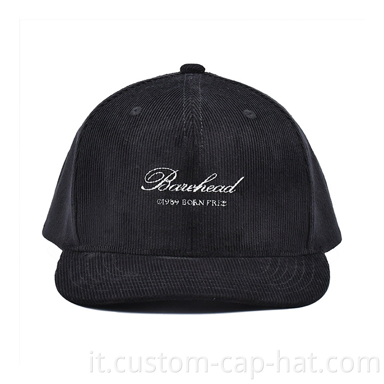 Black Corduroy Hat